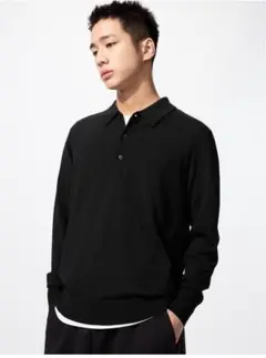 ユニクロ　メリノニットポロセーター　XL