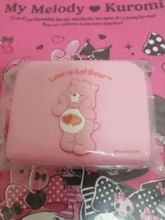 ケアベアシリコンポーチ　ピンク