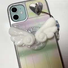 クローバー スマホグリップ 樹脂粘土 ウィッシュコア ハンドメイド 韓国