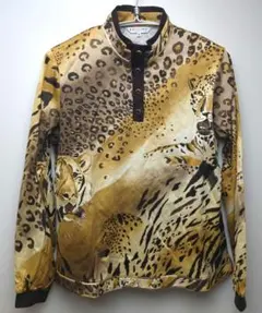 レオナール　LEONAERD ヒョウ柄 長袖ポロシャツ 42 未使用　綿100