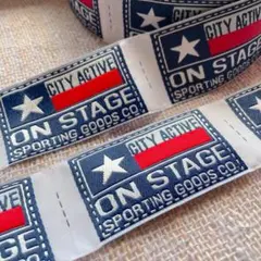 刺繍タグ　10枚セット　ON STAGE スター