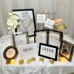 ウェルカムスペースセット　白黒　シック　モノトーン