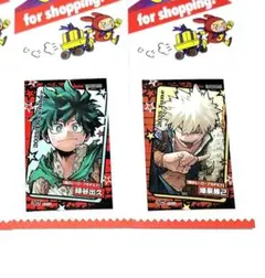 ②c.ヒロアカ 緑谷 爆豪 ミニブロマイド ジャンプショップ 十傑