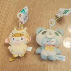 サンリオキャラクターズどうぶつ着ぐるみマスコット マイメロ、ハンギョドンセット