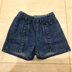 アプレレクール　デニム　パンツ　キュロット　80cm　ブルー