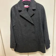 GLACIER グレー ダブルブレストコート Lサイズ
