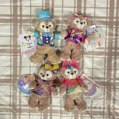 ディズニーシー　ダッフィー　シェリーメイ　ぬいぐるみバッジ　4体セット