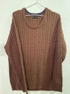 SENSE OF PLACE ケーブル編みセーター 40サイズ ブラウン