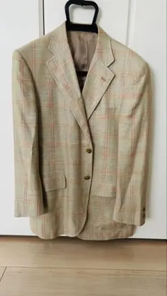 AUTHENTIC MODEL ベージュ チェック テーラードジャケット