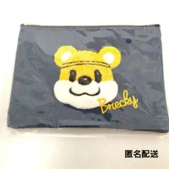 宇都宮ブレックス　ブレッキーサガラ刺繍フラットポーチ