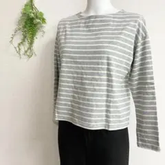 アースミュージック&エコロジースペシャルエディション◇長袖ボーダーTシャツ【M】