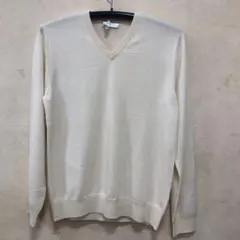 ユニクロカシミヤ Vネックセーター アイボリー