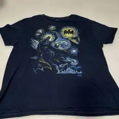 古着　バットマン ゴッホ　星夜月　アート Tシャツ