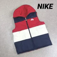 NIKE ナイキ キッズ リバーシブル ナイロン ベストジャケット 刺繍ロゴ S