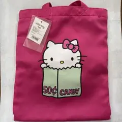 ハローキティ展 50周年 会場京都 限定 トートバッグ ピンク
