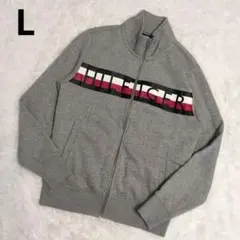 美品✨トミーヒルフィガー ロゴライン ジップアップ スウェット ジャケット