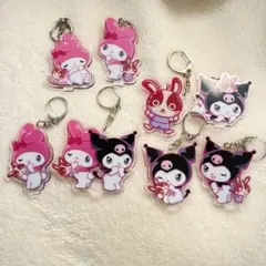 マイメロ クロミ うさっぴい 宇佐美 アクリルキーホルダー　コンプリートセット