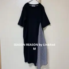 SEASON REASON by Lin&Red チェック柄半袖ワンピース　Mのサムネイル