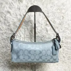 Coach Signature Accessory Pouch Blue Y2K