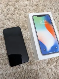動作確認済】Apple iPhone X 本体 64GB シルバー 箱付き - メルカリ