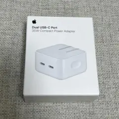 【新品】純正 デュアルUSB-Cポート搭載 35W コンパクト電源アダプタ