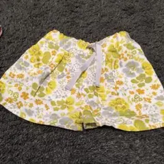 未使用 花柄 キュロット ショートパンツ サイズ80