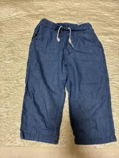 キッズ デニム ハーフパンツ ウエストゴム