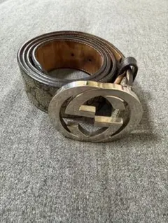 グッチ GUCCI GGスプリーム ベルト レザー ゴールド金具 Y862 - メルカリ