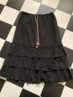 レストローズ　ブラック　スカート　M