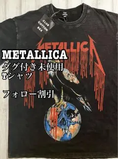 【未使用】METALLICA ウォッシュ加工Tシャツ