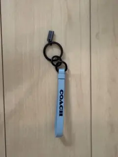 COACH コーチ キーホルダー キーリング バッグチャーム ブルーのサムネイル