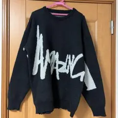 SHEIN ロゴニット ブラック XXL