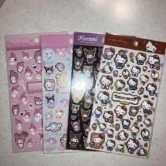 キャンドゥ サンリオ キャラクターズ 箔押しシール　4枚