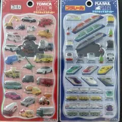 【2枚セット】トミカ プラレール プチドロップステッカー　正規品のサムネイル