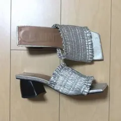 ganni silver サンダルのサムネイル