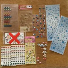 平成　キャラクターシールセット ハローキティ　リラックマ　星などいろいろ