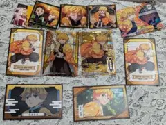 鬼滅の刃 カード シール まとめ売り 我妻善逸 ステンドグラスカード