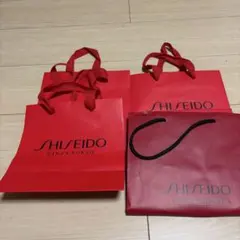 SHISEIDO 赤 ショップ袋 3点セットのサムネイル