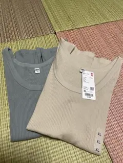 UNIQLO リブタンクトップ 2枚セット XL