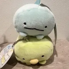 すみっコぐらし　ボールチェーン付　もちもちうつぶせぬいぐるみ 2種