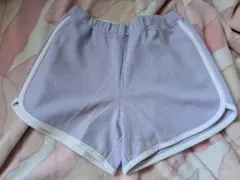 ユニクロ　エアリズム　ジャージー　ショートパンツ　パンツ　140cm パープル