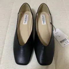 新品未使用 PLAME COLLOME フラットシューズ ブラック Lのサムネイル