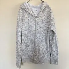 【美品】90 DEGREE BY REFLEX ジップアップパーカー S グレー