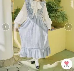 【クティールとレトロ】【本日のみ当日発送〇】フリルロングワンピース