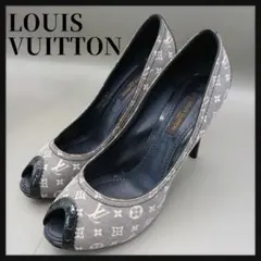 LOUIS VUITTON モノグラム ミニ　ピープトゥ パンプス ハイヒールのサムネイル