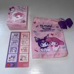 マクドナルド ハッピーセット マイメロディ&クロミリボンチャームきんちゃく