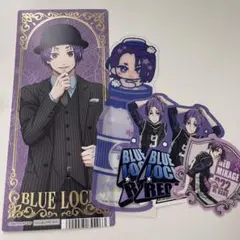 グッズ3点セット】御影玲王 缶バッジ クリアカード ブルーロック