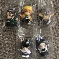 鬼滅の刃　ソフビ　人形すくい　フィギュア　マスコット　５体セット