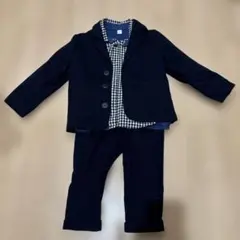 アプレレクール　ネイビー フォーマルスーツ＋シャツ