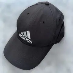 adidas ロゴキャップ 黒 ブラック サイズ調節可能 美品